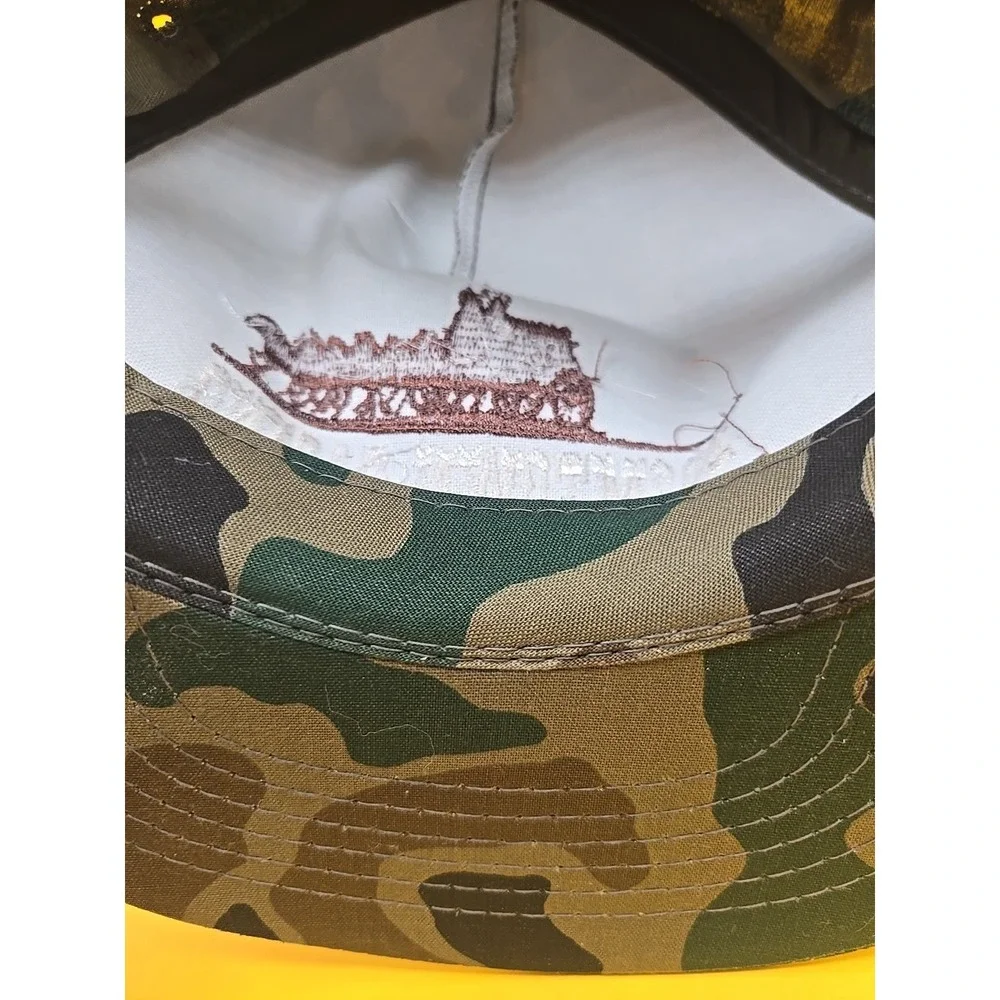 Vintage 90s Boomtown Casino Biloxi Hat Camo Snapback ROPE Cap NEW Deadstock - Picture 7 of 8